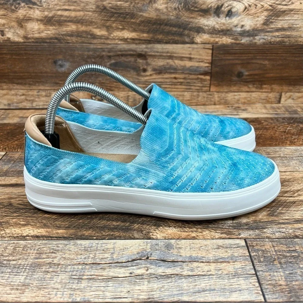 Blue Slip-On Women Shoes - Picture 3 of 8